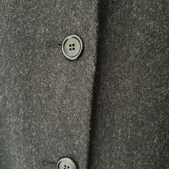 Calvin Klein long wool coat with faux beaver collar - Picture 3 of 10